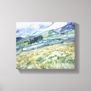 Lienzo El paisaje de Van Gogh desde Saint-Rémy