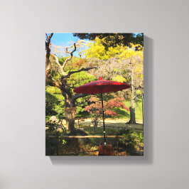 Lienzo El paisaje otoñal en el jardín japonés