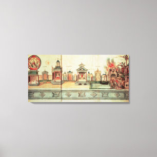 Lienzo El paisaje para el juego de misterio de