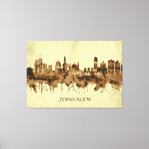Lienzo El paisaje urbano de Jerusalén
