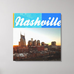 Lienzo El paisaje urbano de Nashville Tennessee