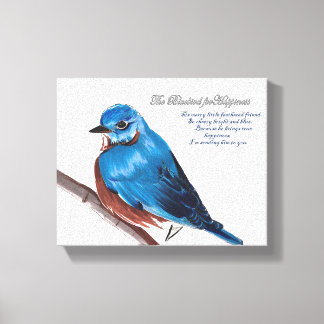 Lienzo El Pájaro Azul Por La Felicidad