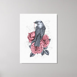 Lienzo El pájaro con la llave de plata