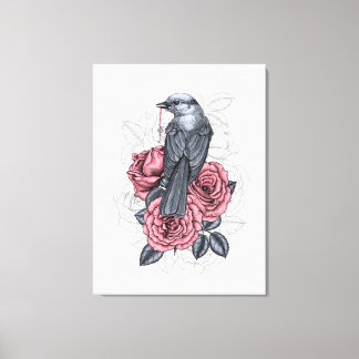 Lienzo El pájaro con la llave de plata