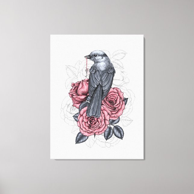 Lienzo El pájaro con la llave de plata (Anverso)