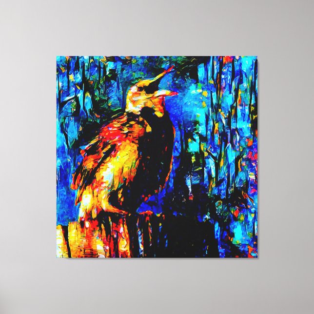 Lienzo El pájaro solitario 2 (Anverso)