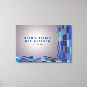 Lienzo El palo Mitzvah de la barra de DIGITAL firma TAN