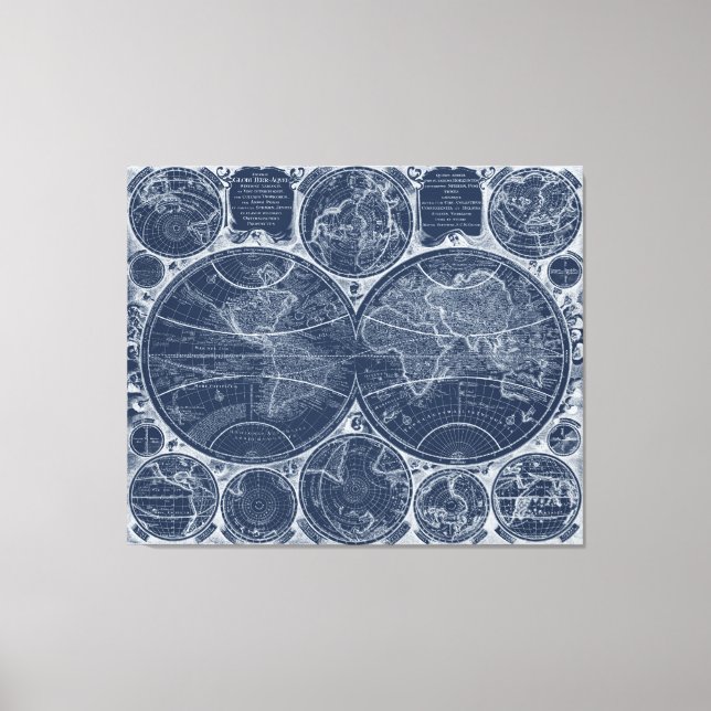 Lienzo El panorama mundial (Anverso)