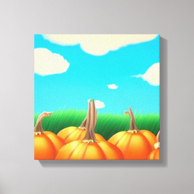 Lienzo El parche de calabaza (Anverso)