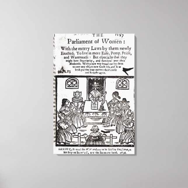 Lienzo El Parlamento de la Mujer, 1656 (Anverso)