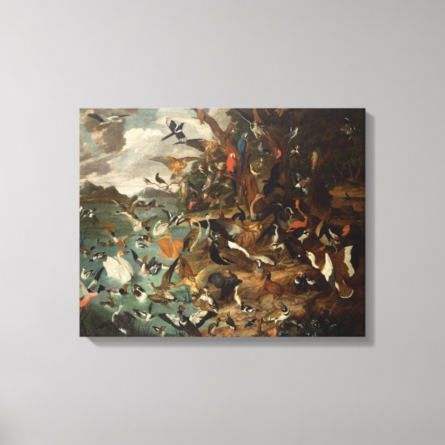 Lienzo El Parlamento de las Aves (Anverso)