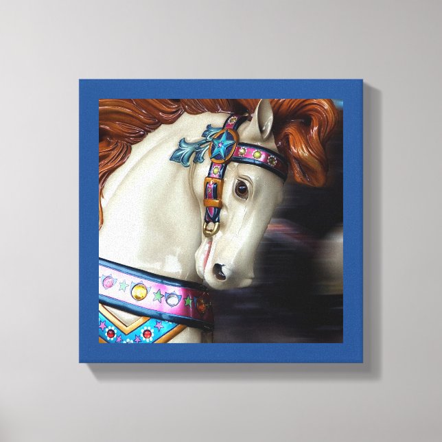 Lienzo El parque de atracciones Horse Merry-go-round 7 (Anverso)
