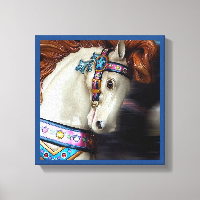 Lienzo El parque de atracciones Horse Merry-go-round 7 (Anverso)