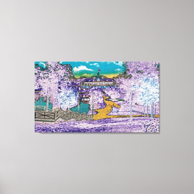 Lienzo EL PARQUE ELGIN ILLINOIS LORDS PAVILION 1920'S Eas (Anverso)