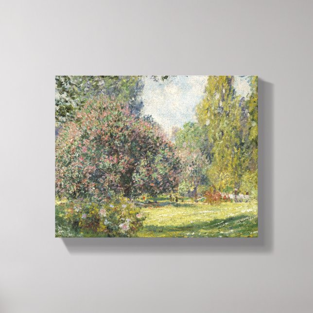 Lienzo El Parque Monceau - Claude Monet (Anverso)