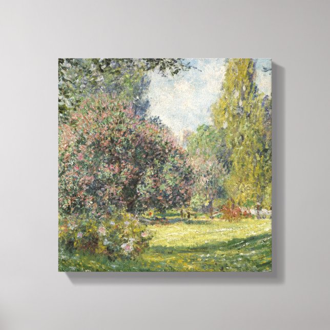Lienzo El Parque Monceau - Claude Monet (Anverso)