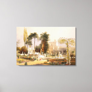 Lienzo El Parterre en los jardines en Wilton, el asiento