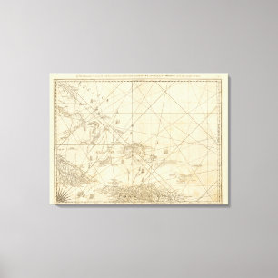 Lienzo El pasaje de Barlovento con varios pasajes