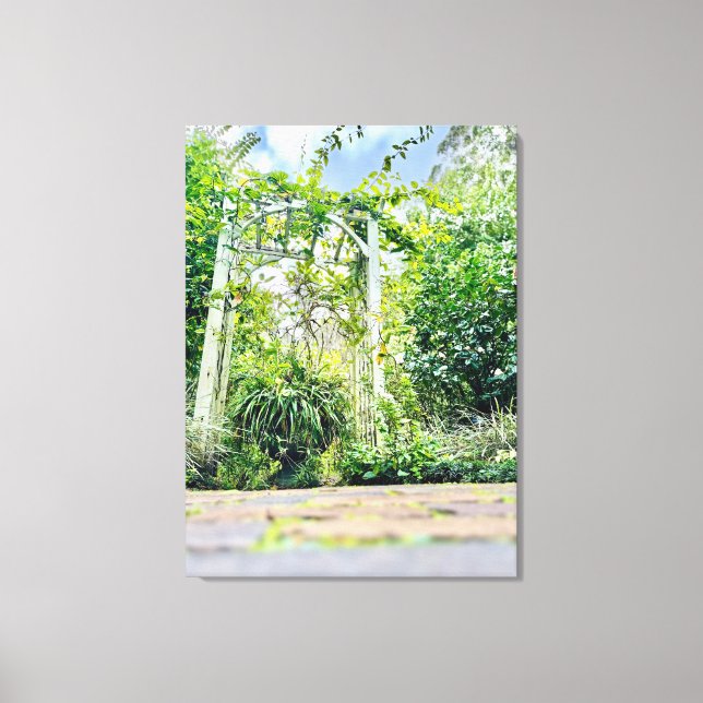 Lienzo El Pasaje del Jardín (Anverso)