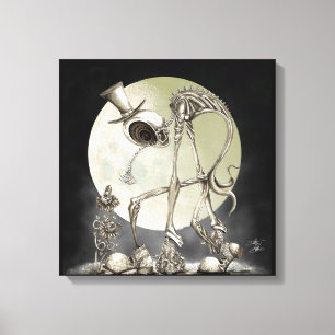 Lienzo El paseo (con luna)