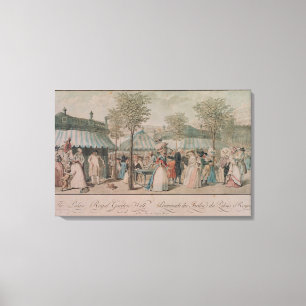 Lienzo El paseo del jardín del Palais Royal, 1787