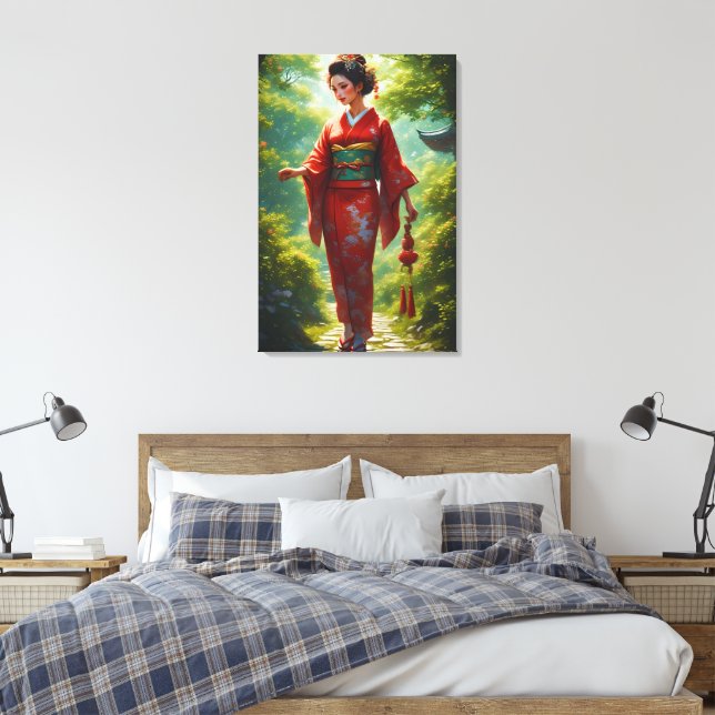 Lienzo El Paseo del Kimono (Insitu(Dormitorio))