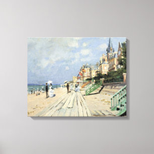 Lienzo El paseo marítimo en Trouville de Claude Monet