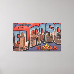 Lienzo El Paso, Texas - Grandes Escenas de letras 2
