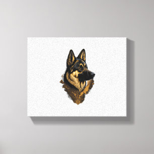 Lienzo El Pastor Alemán 004