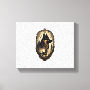 Lienzo El Pastor Alemán 005