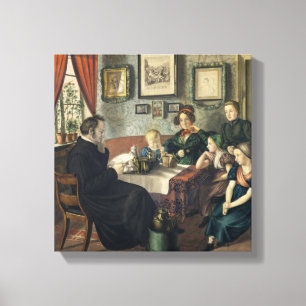 Lienzo El pastor Johann Wilhelm Rautenberg y su