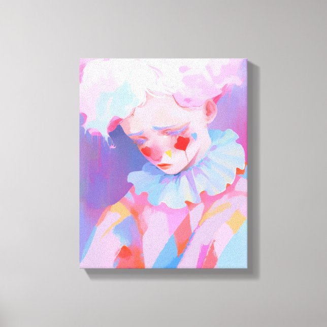 Lienzo El Payaso Rosa Solitario (Anverso)