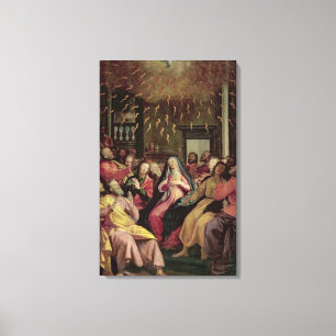 Lienzo El Pentecost, c.1598 (aceite en el panel)