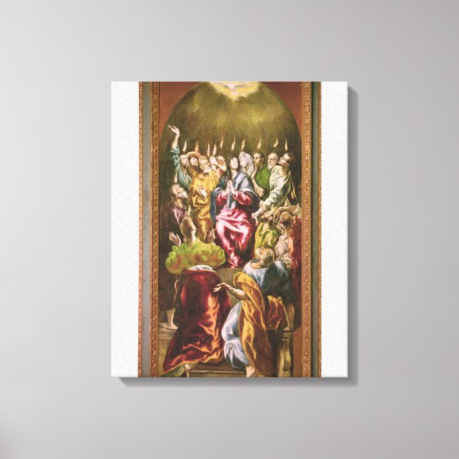 Lienzo El pentecostés, c.1604-14 (Anverso)