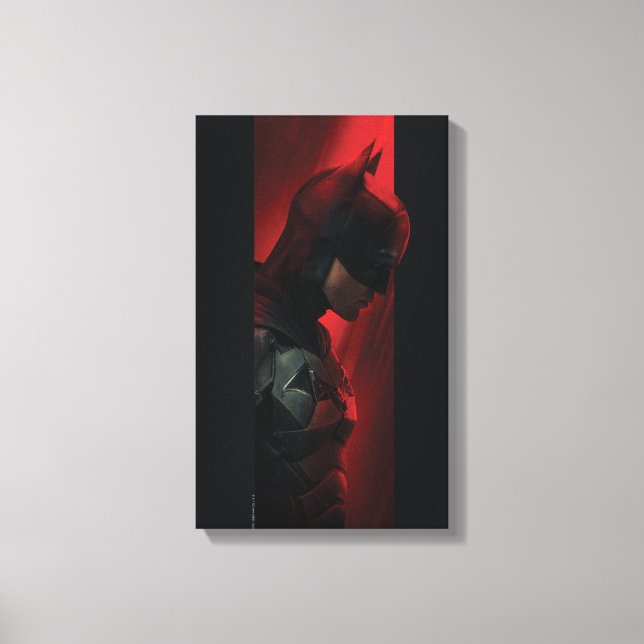 Lienzo El perfil del bar rojo Batman (Anverso)
