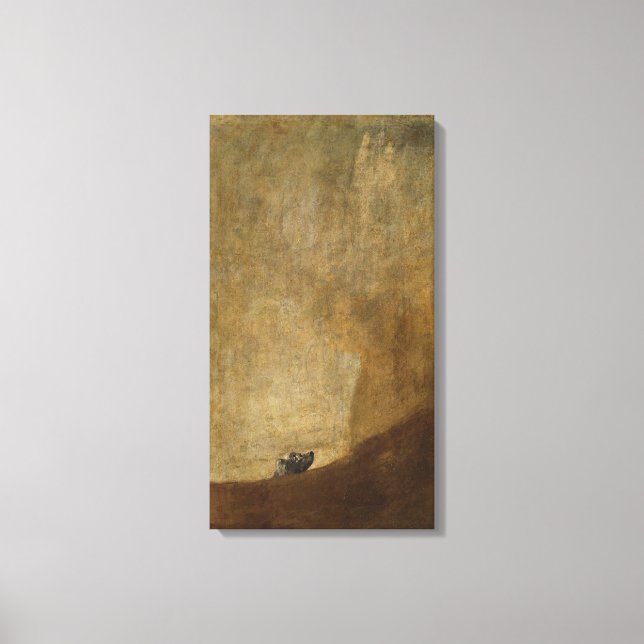 Lienzo El perro de Francisco Goya (Anverso)