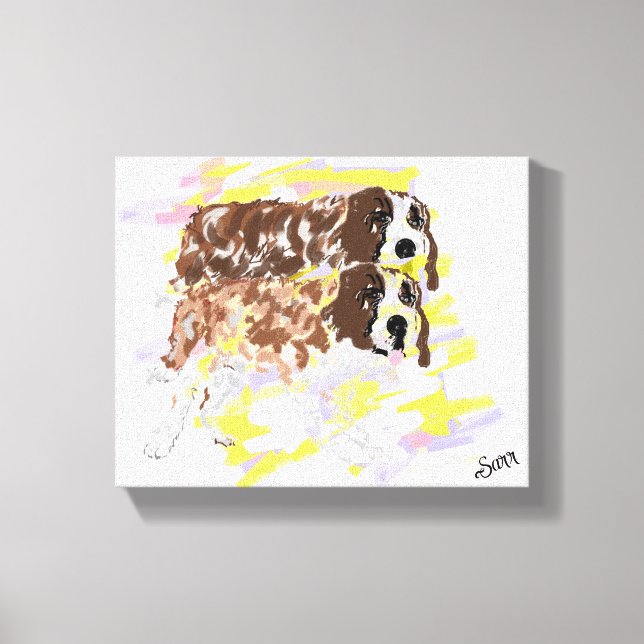 Lienzo El perro está dentro del viento (Anverso)