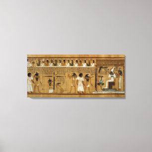 Lienzo El pesaje del corazón contra la pluma de Maat