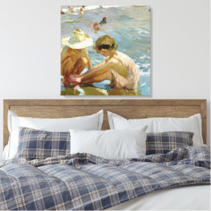 Lienzo El pie herido pintado por Joaquin Sorolla