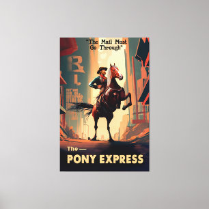 Lienzo ¿El piloto de Pony Express 2057?