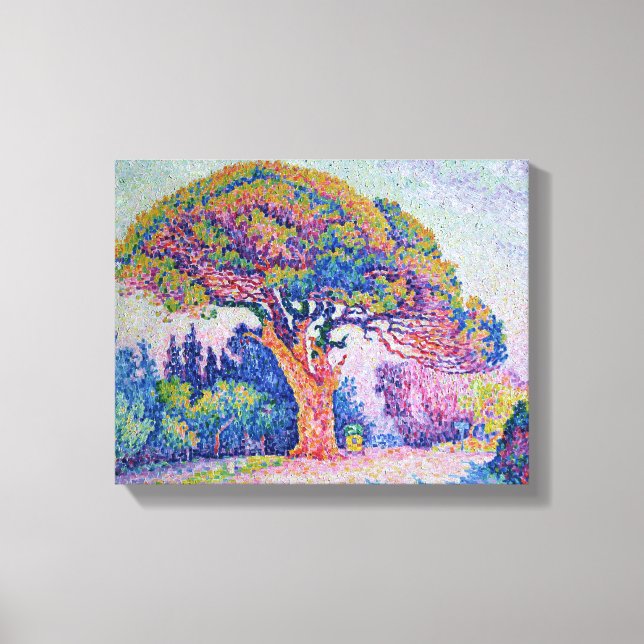 Lienzo El pino en St. Tropez, 1909 (Anverso)