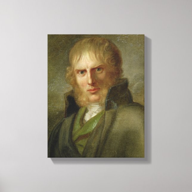 Lienzo El pintor Caspar David Friedrich (Anverso)