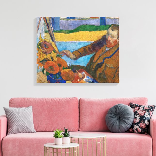 Lienzo El pintor de los girasoles | Paul Gauguin | (Insitu (Sala de estar))