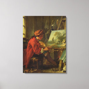 Lienzo El pintor en su estudio