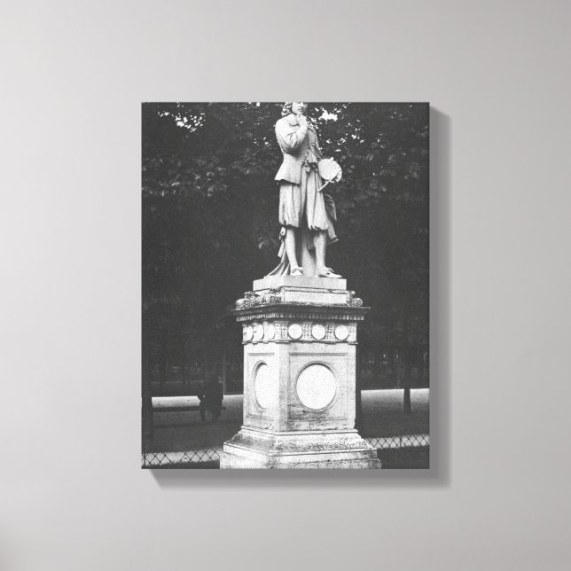 Lienzo El pintor Eustache Le Sueur, 1853 (Anverso)