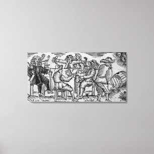 Lienzo El placer de los Vino-Toneleros, de