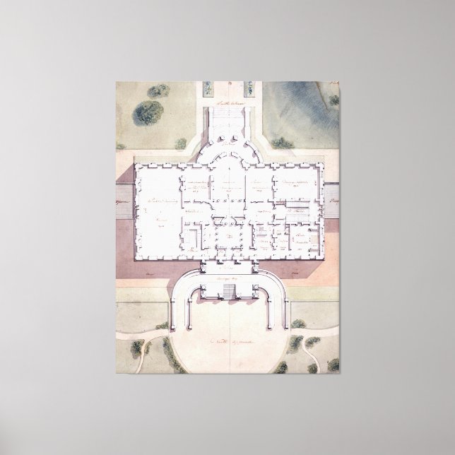 Lienzo El plan del presidente de la Casa Blanca, Washingt (Anverso)