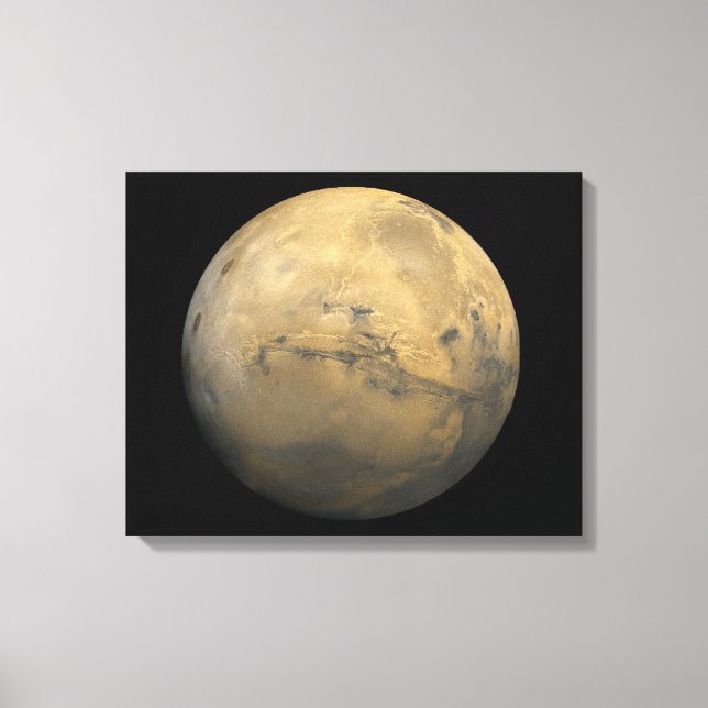 Lienzo El planeta Marte en el sistema solar NASA (Anverso)