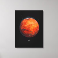 El planeta rojo: acuarela de Marte