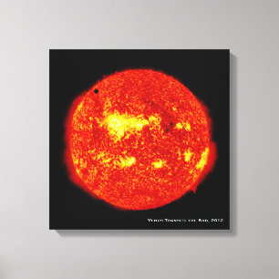 Lienzo El planeta Venus traslada el sol, Hi-Res